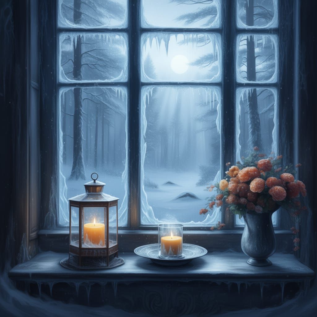 Solitude Covered in Snow and Ice