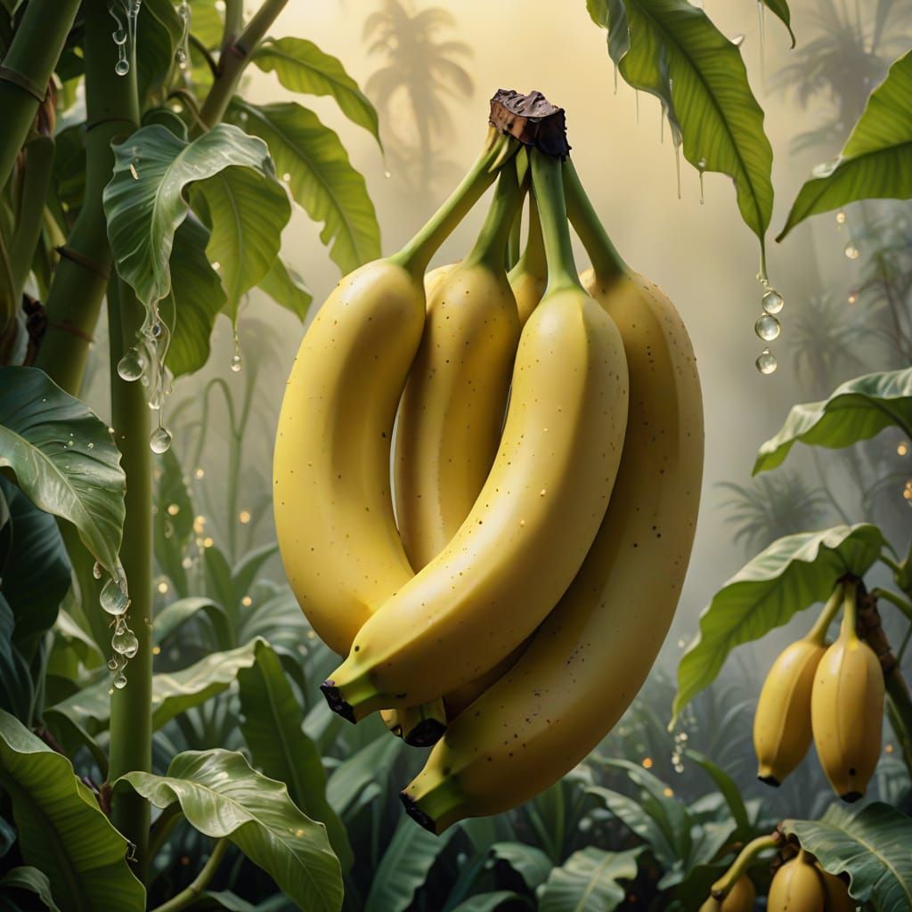 Mystical Yellow Banana in Soft Focus