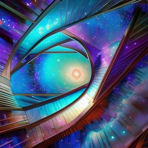 Intergalactic Stairs Between Planets in 16K