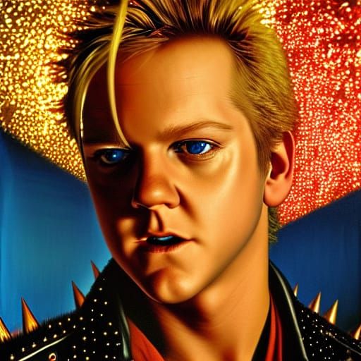 Carnival Boardwalk Portrait in Art Nouveau Style