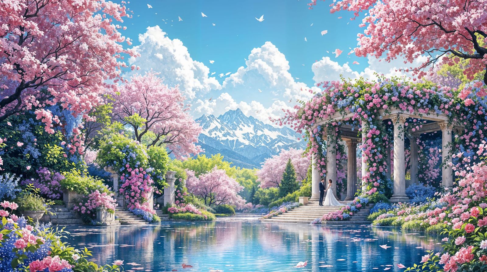 Ethereal Garden Wedding in Vibrant Colors