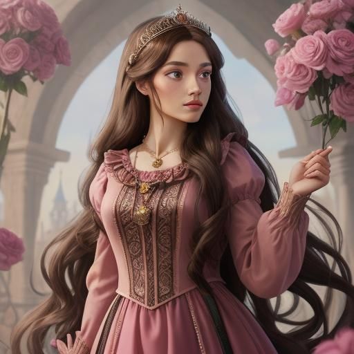 Princess Aurora as Jewish Girl in Rose Room