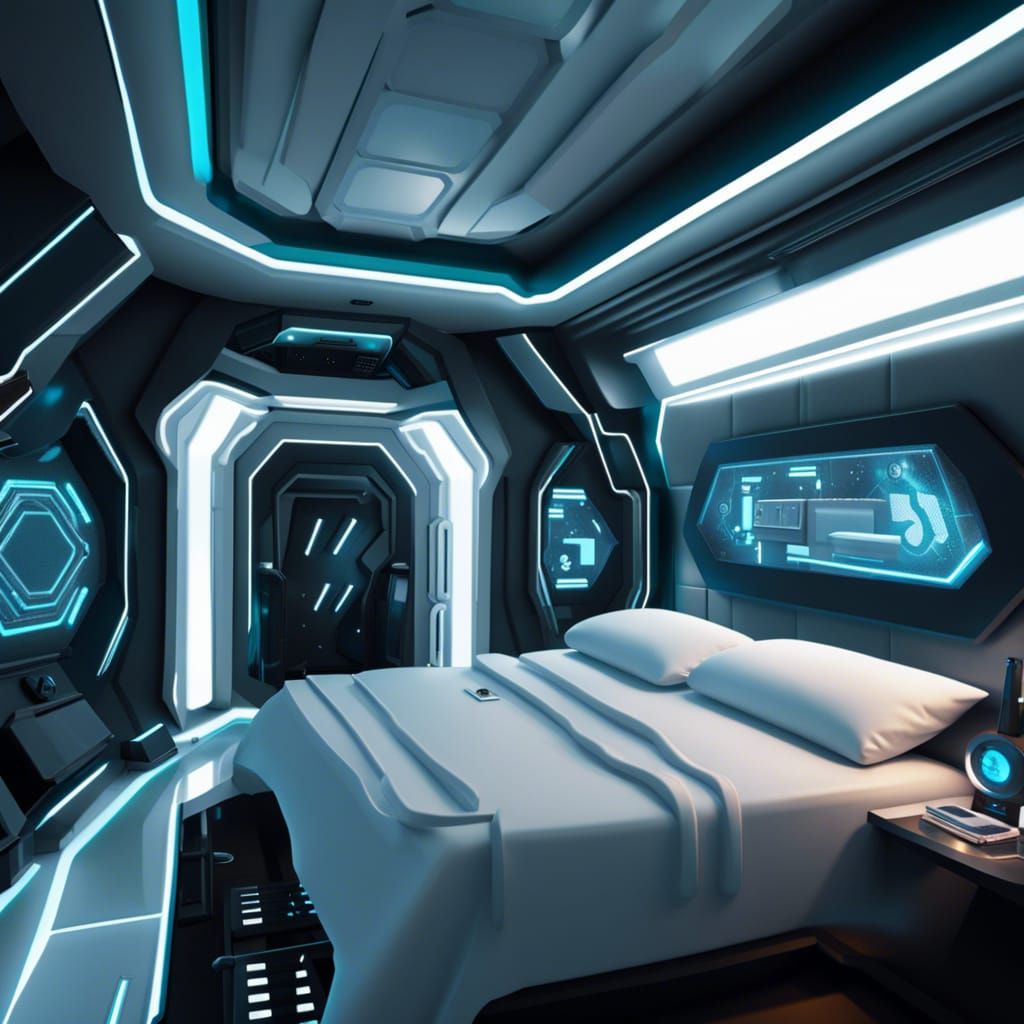 High Tech Suite Within A Space Voyager