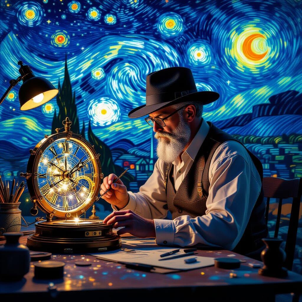 Celestial Clockmaker Creates Constellations in Starry Night ...