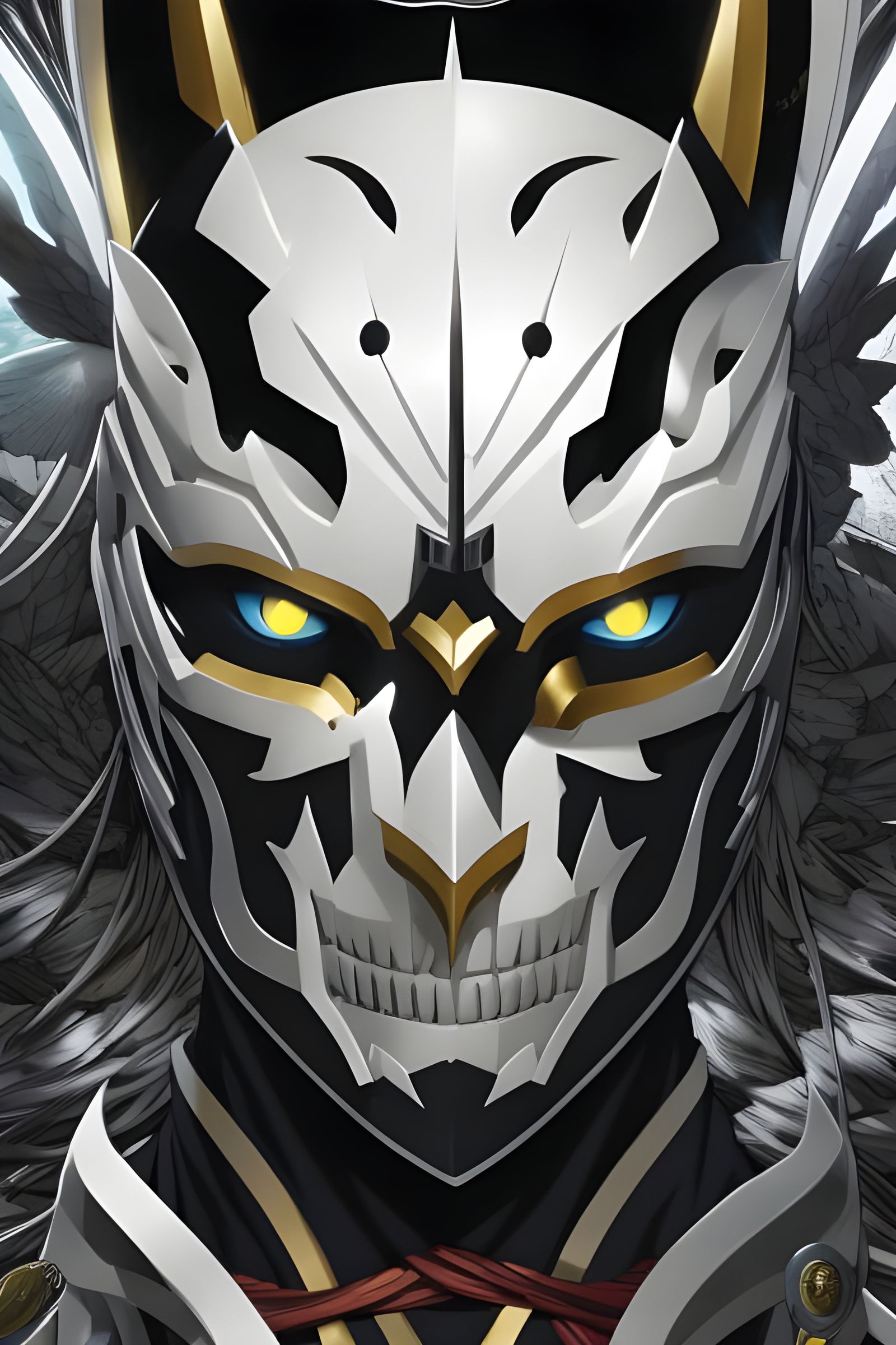 Noble Ronin Assassin Portrait in Feudal Japan Style