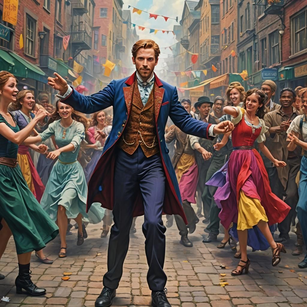 Henry's Colorful Invitation to Dance: Fantasy Portrait