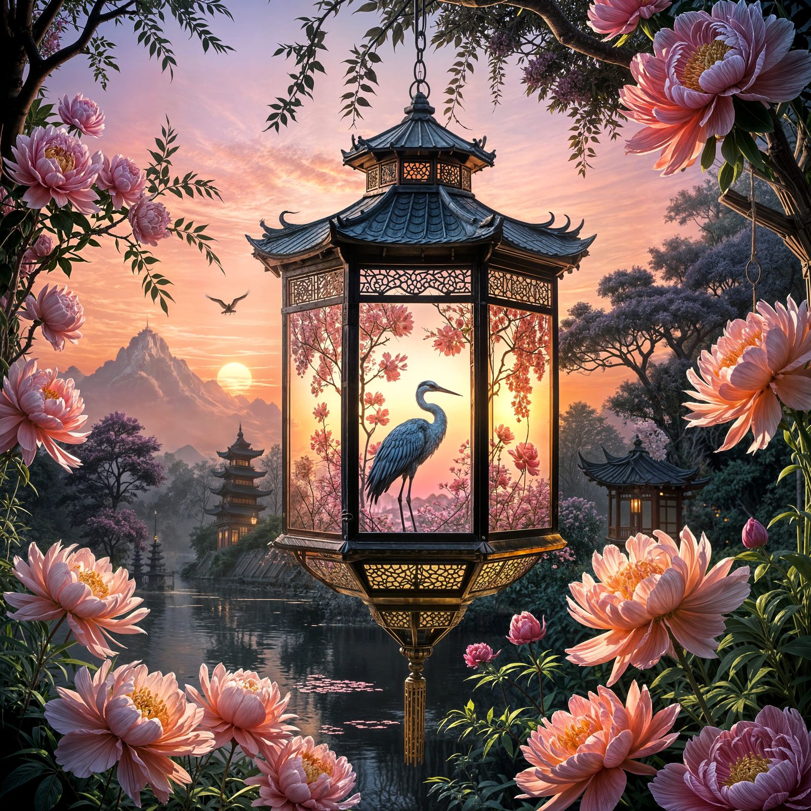 crane lantern