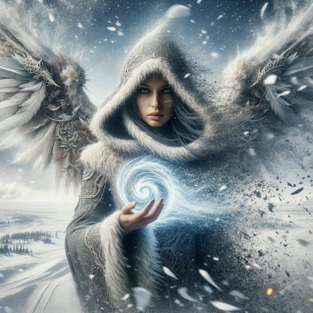 Angel of Frosty Windscape