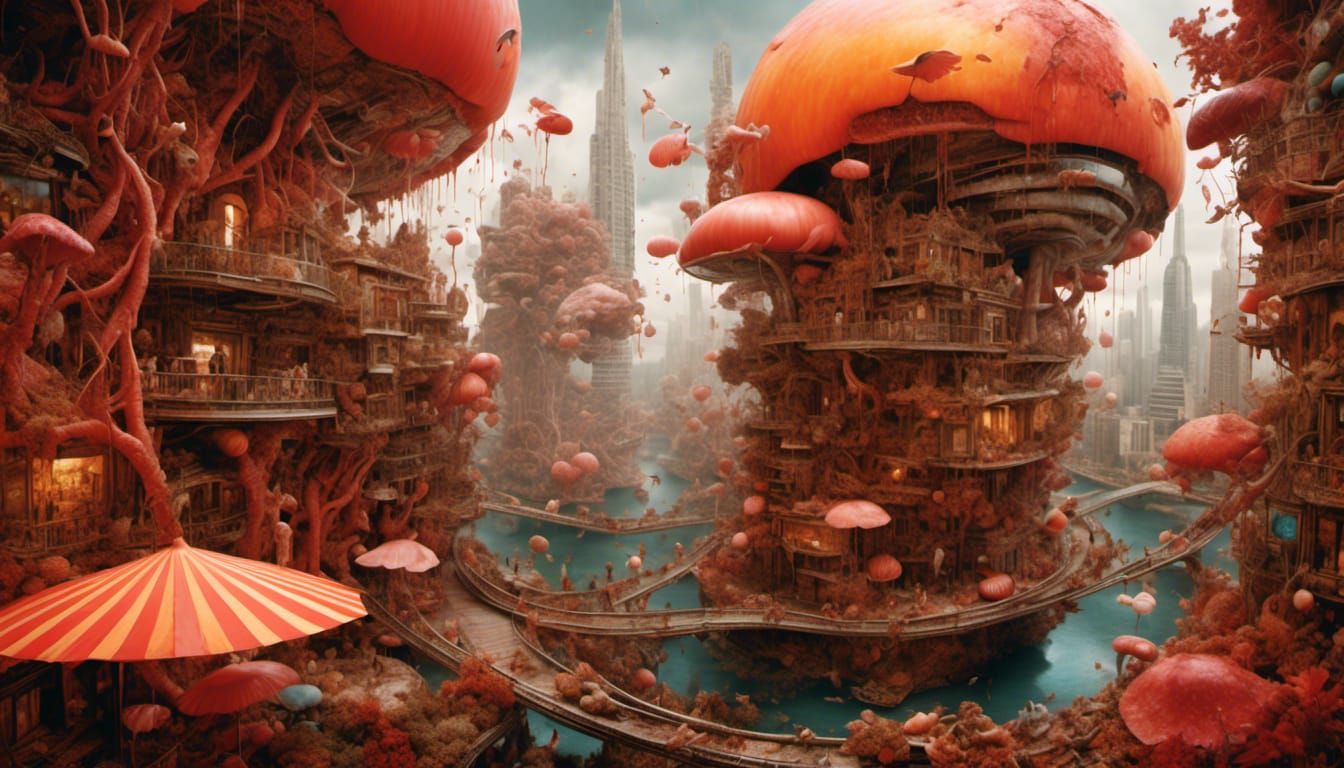 <lora:NC Hyperreal:1.0> <lora:Fibonacci collage:1.0> Organic...