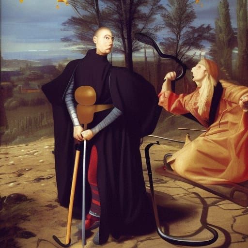 Surreal Baroque Sci-Fi Mouseberries Composition