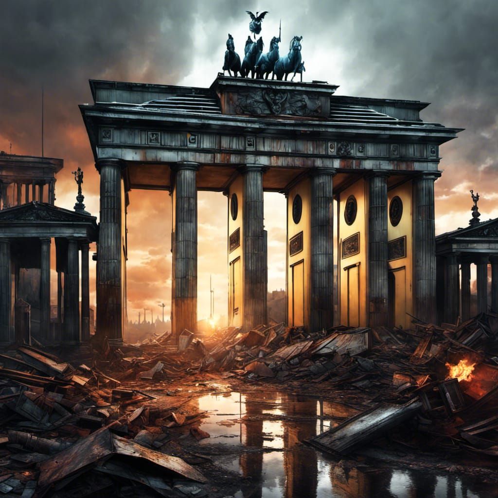 Post-apocalyptic Brandenburg Gate