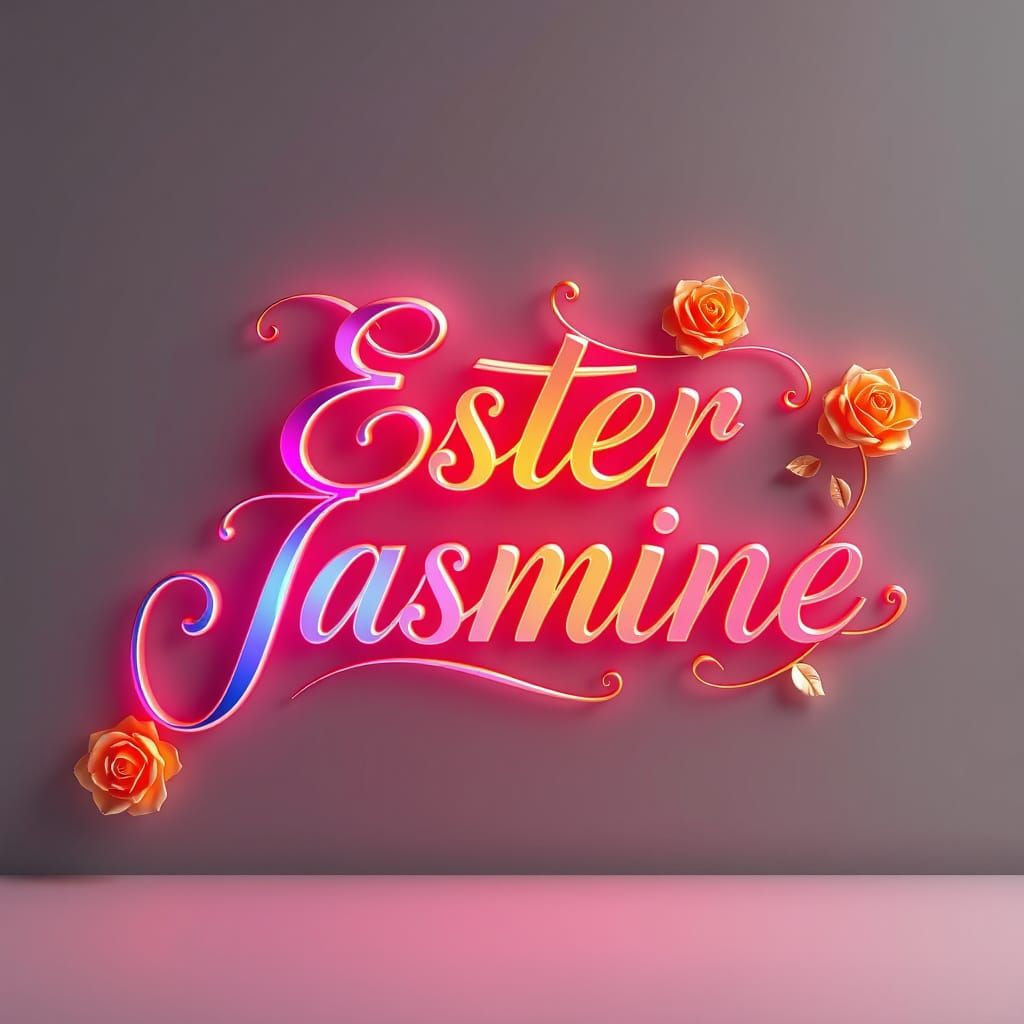 Elegant Metallic Script Greeting Card with Gold Roses