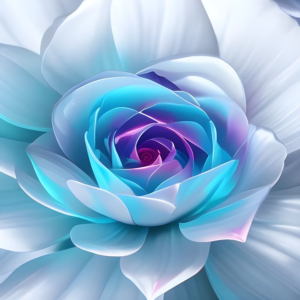 Crystal Rose Eye Macro Photograph