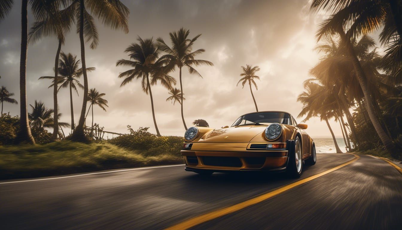 Exquisite Porsche 911 Cabriolet at Golden Hour