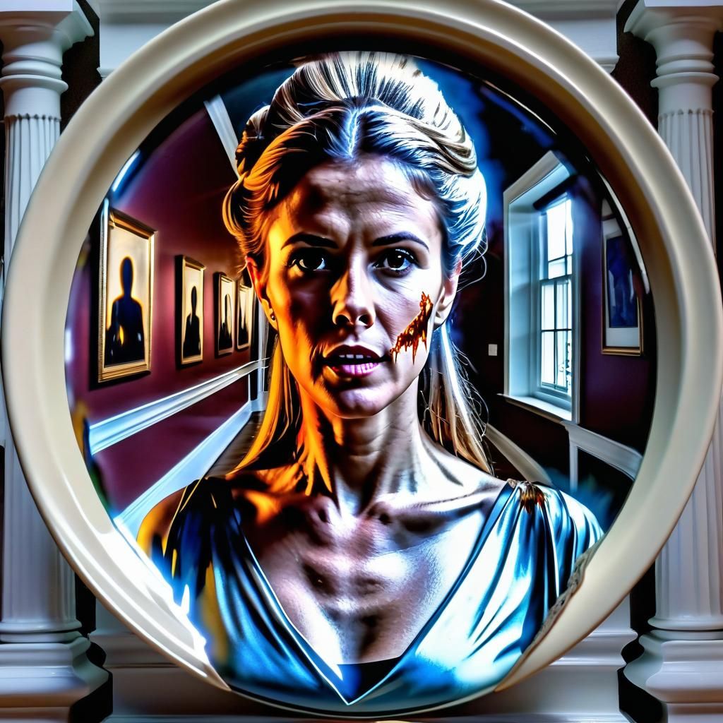 Ethereal Ghost Emerges in Trompe-l'oeil Illusion