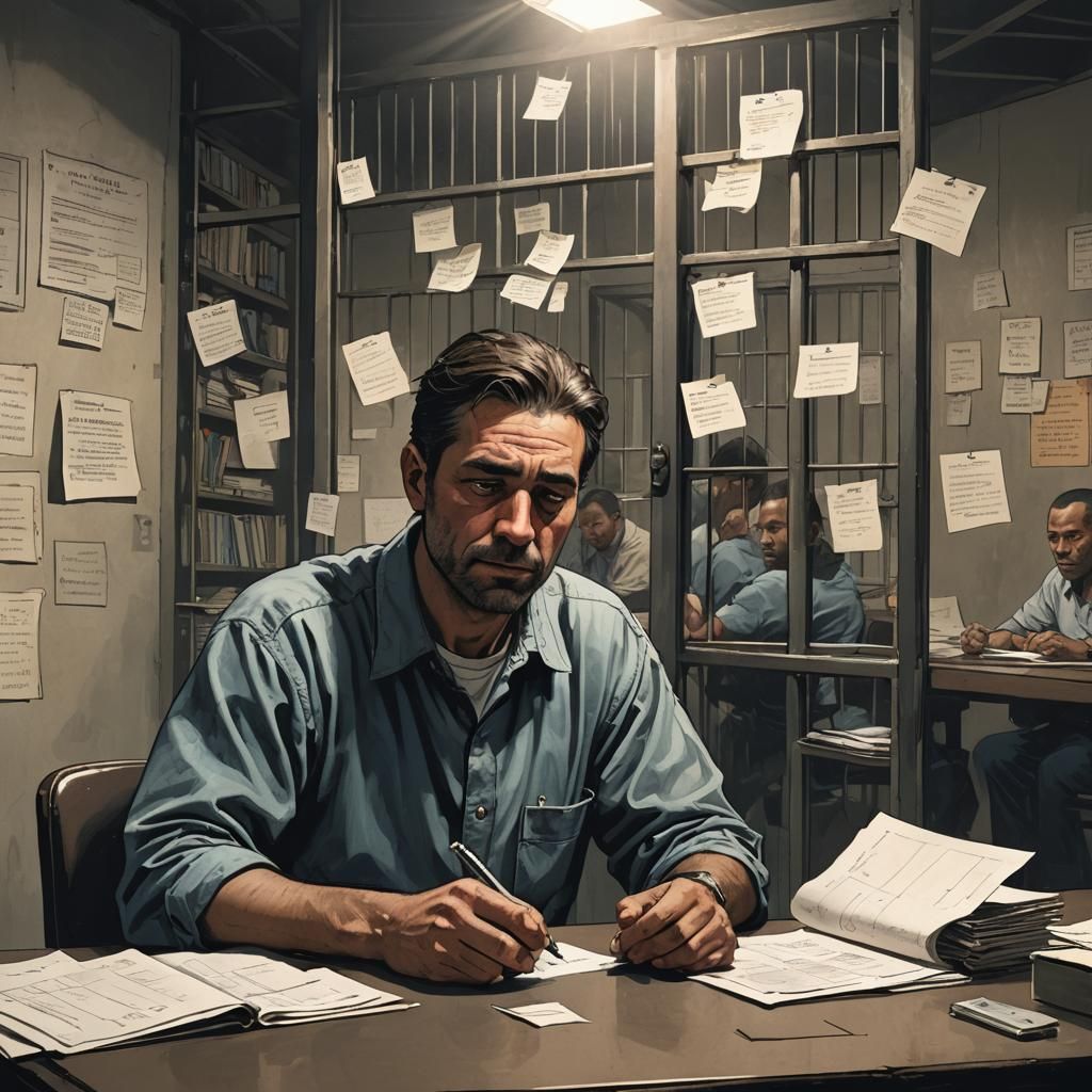 Prisoner's Hope: A Matte Painting of Longing