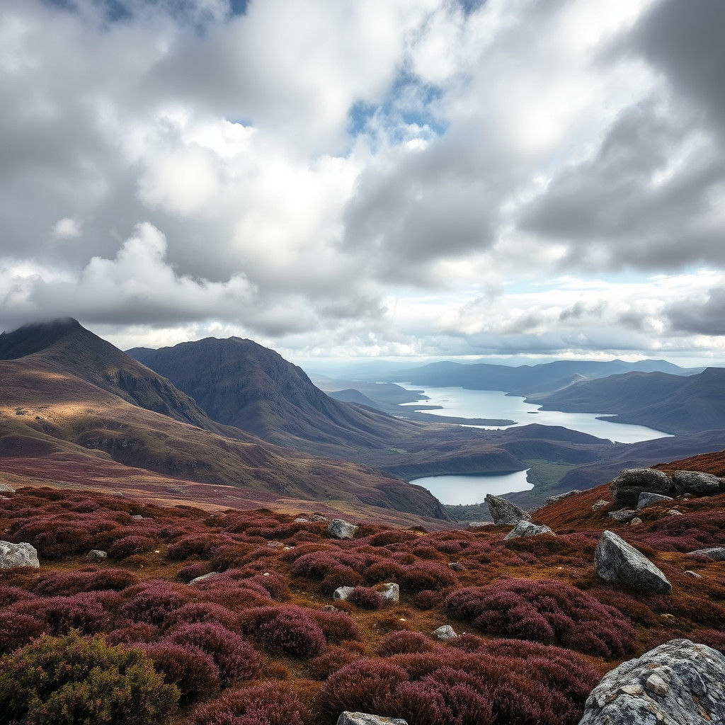 Hyperrealistic Scottish Highlands Landscape in Cinematic Sty...