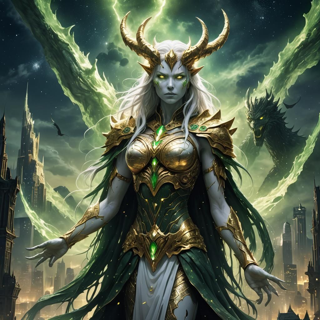 God of Monsters: Fantasy Art in Emerald and Gold