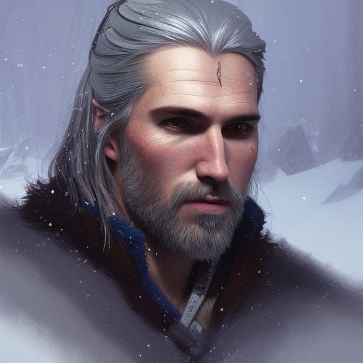 Witcher of the Bear in Frozen Valley