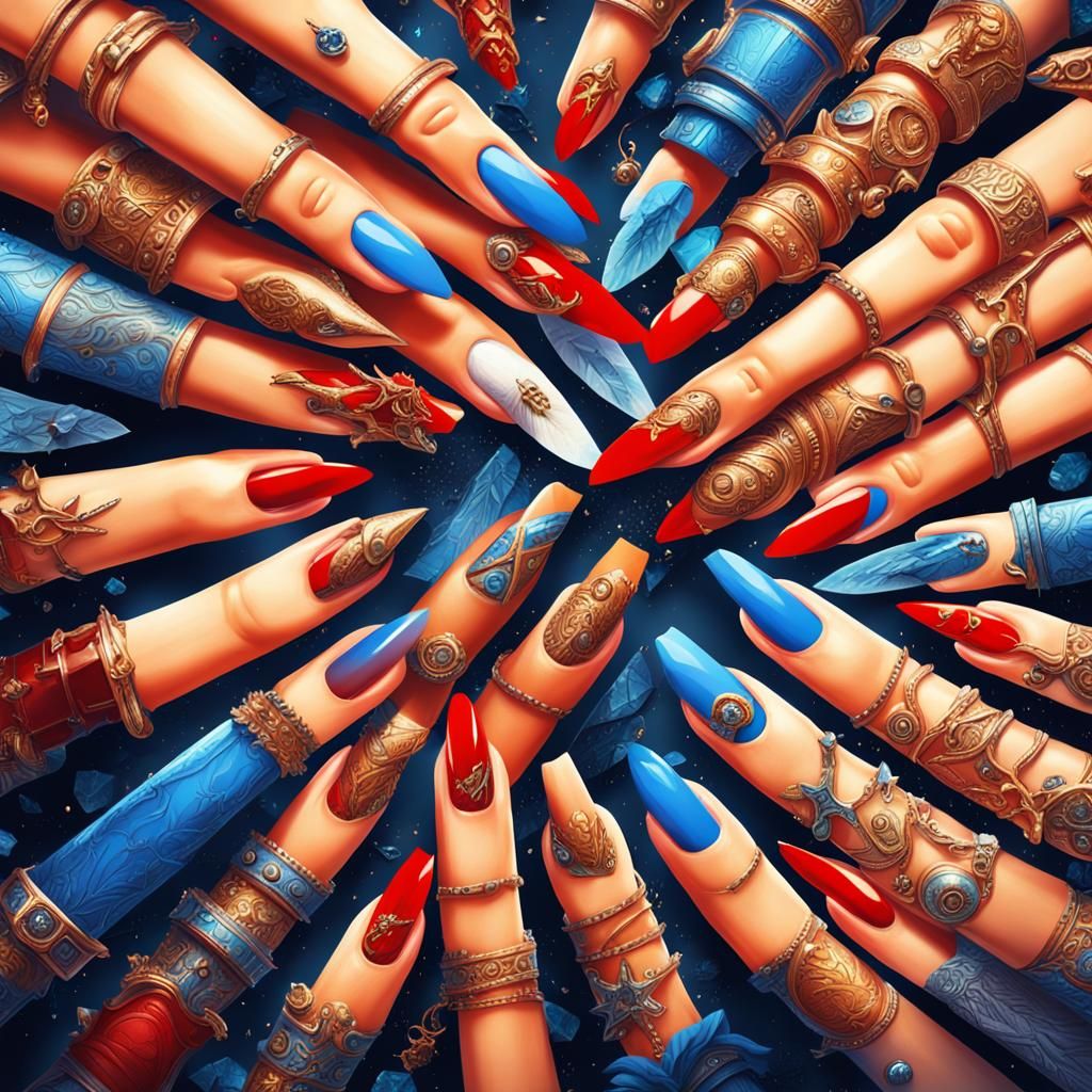 Intricate Nails in Digital Matte Painting