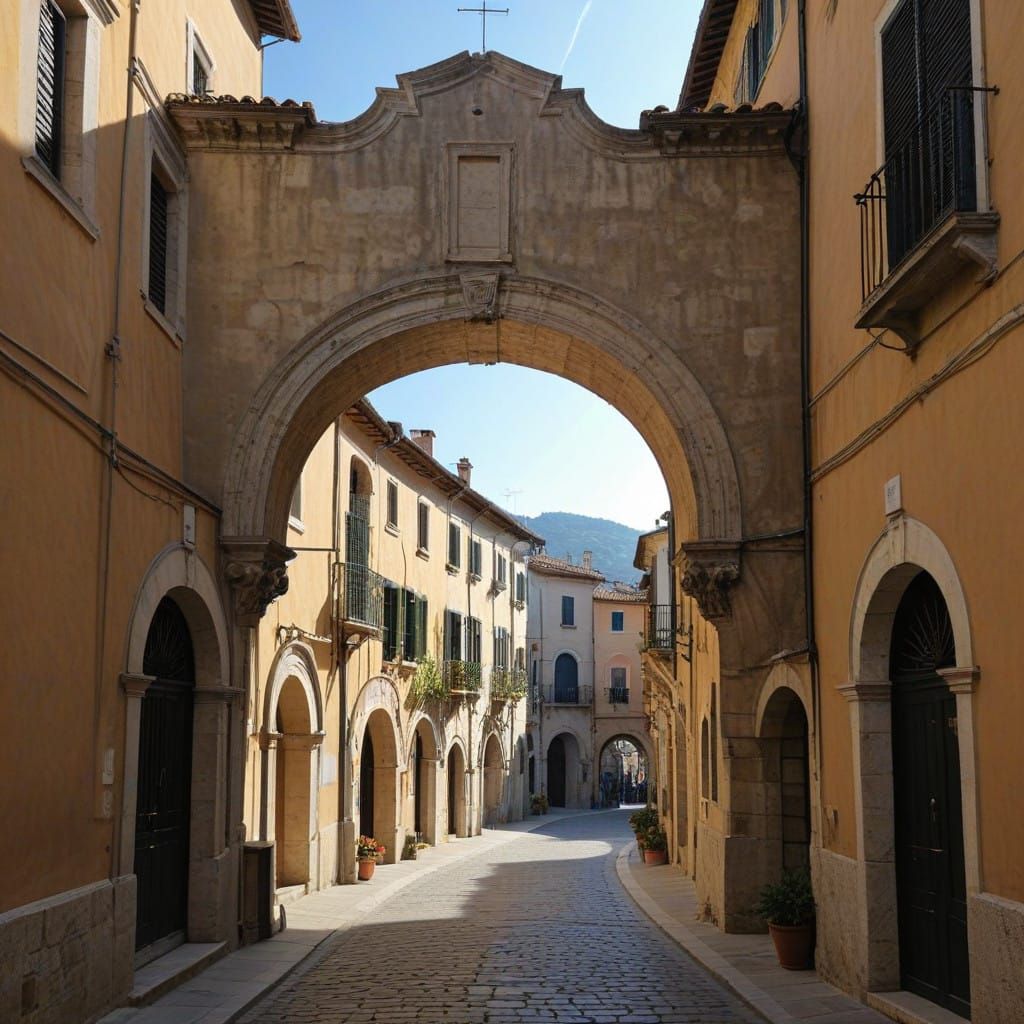 A Dramatic Arch in a Sacred Setting