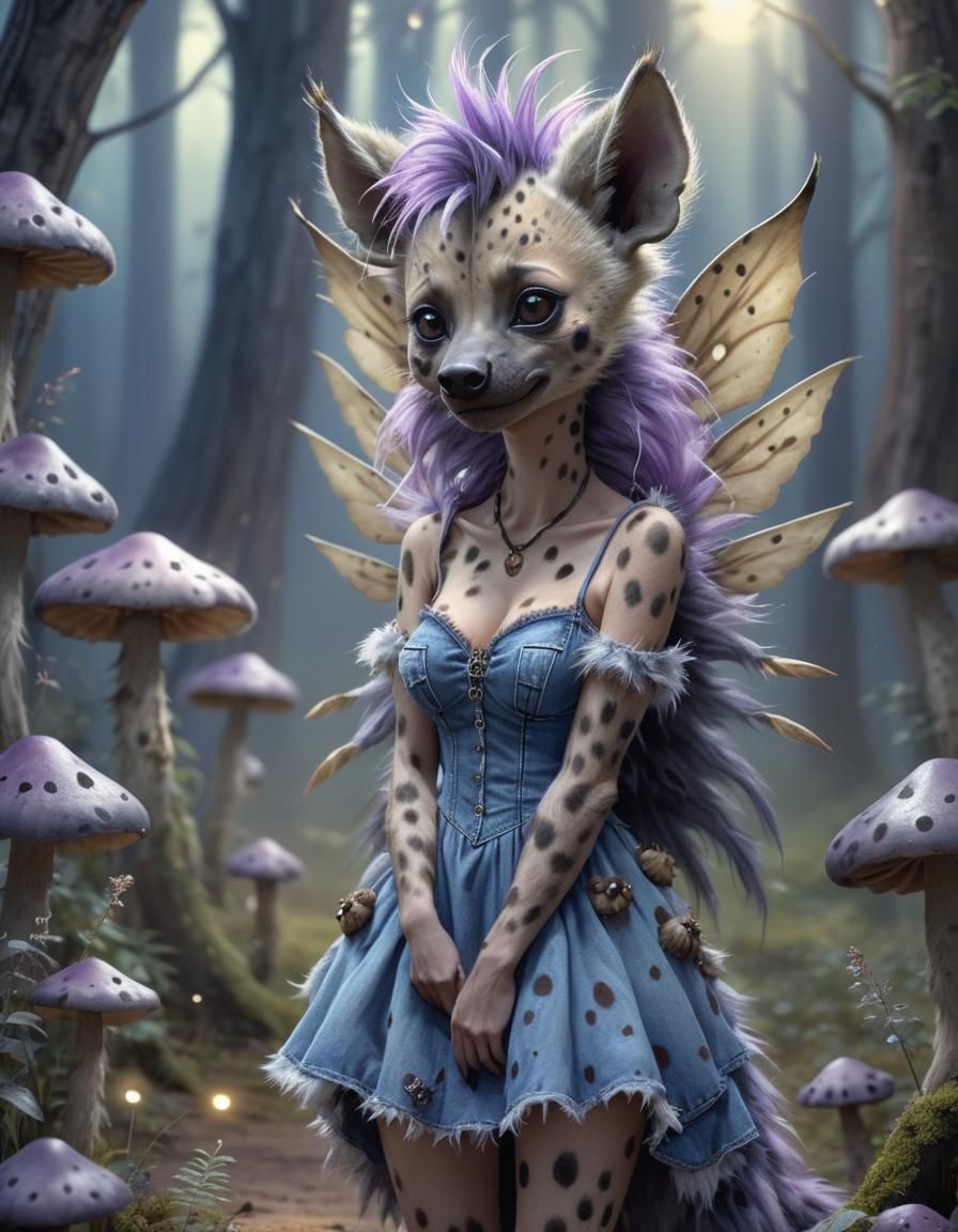 Enchanted Fairy in Whimsical Mushroom Forest