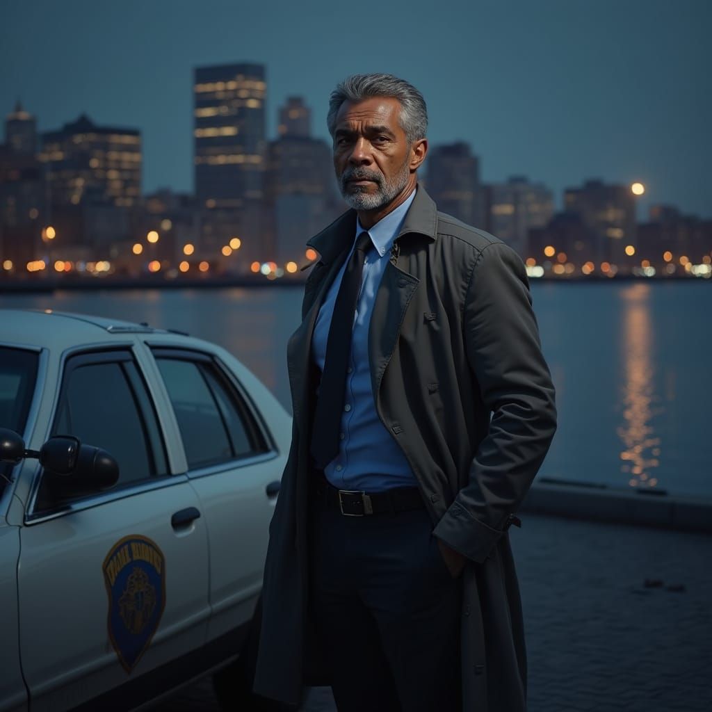 Hyper-Realistic Portrait of a Distinguished African American...