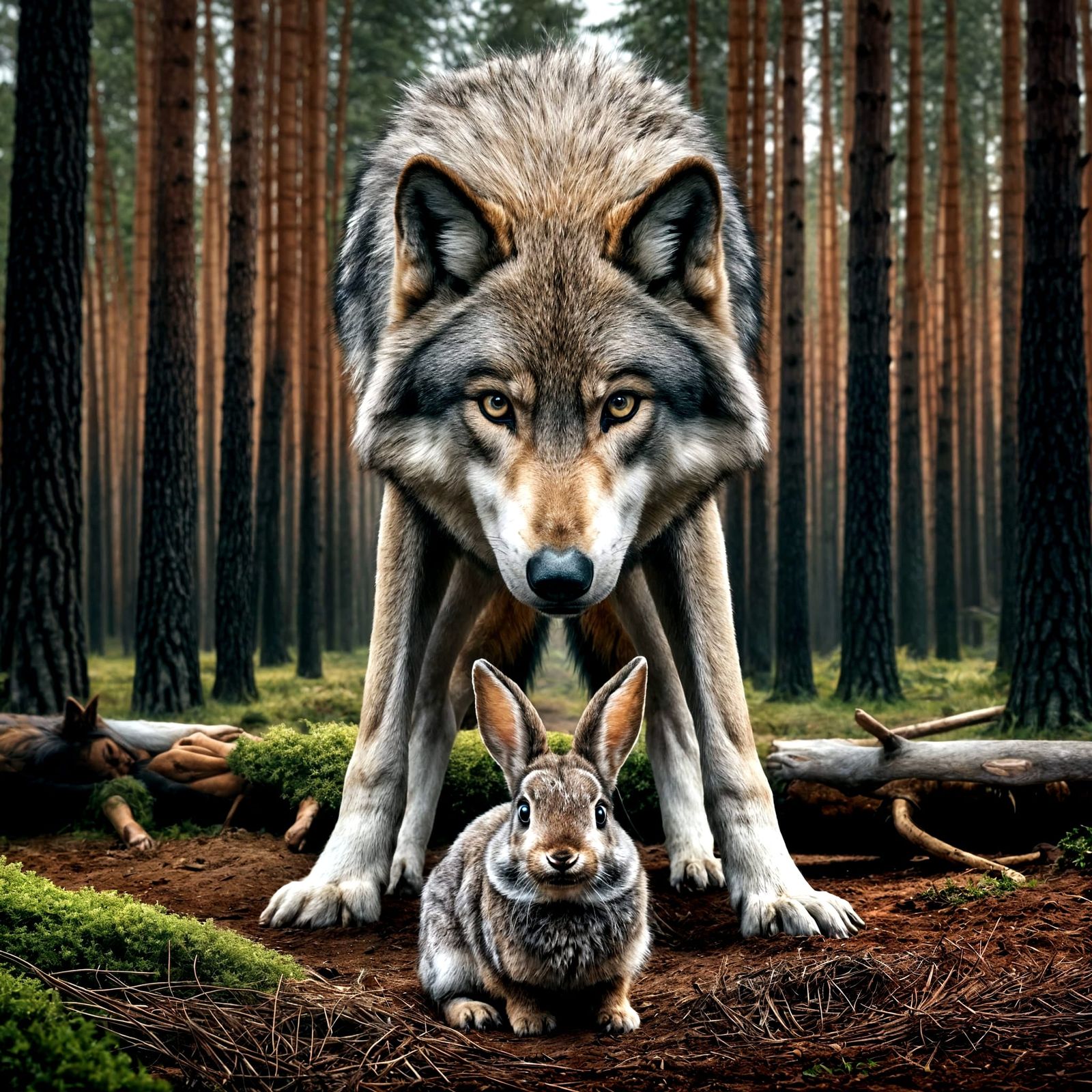 Wolf Protector: A Guardian in the Forest