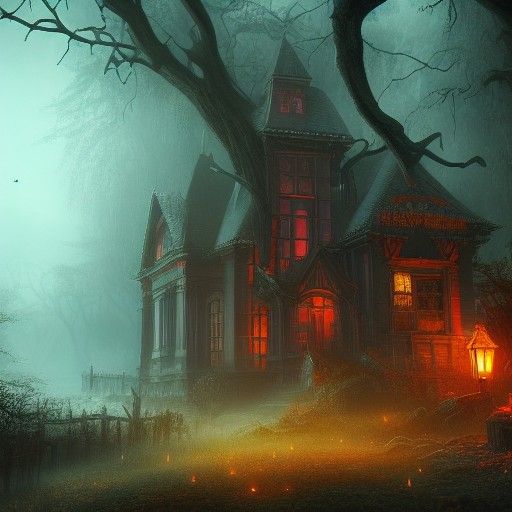Fantastical Spooky Season Matte Painting