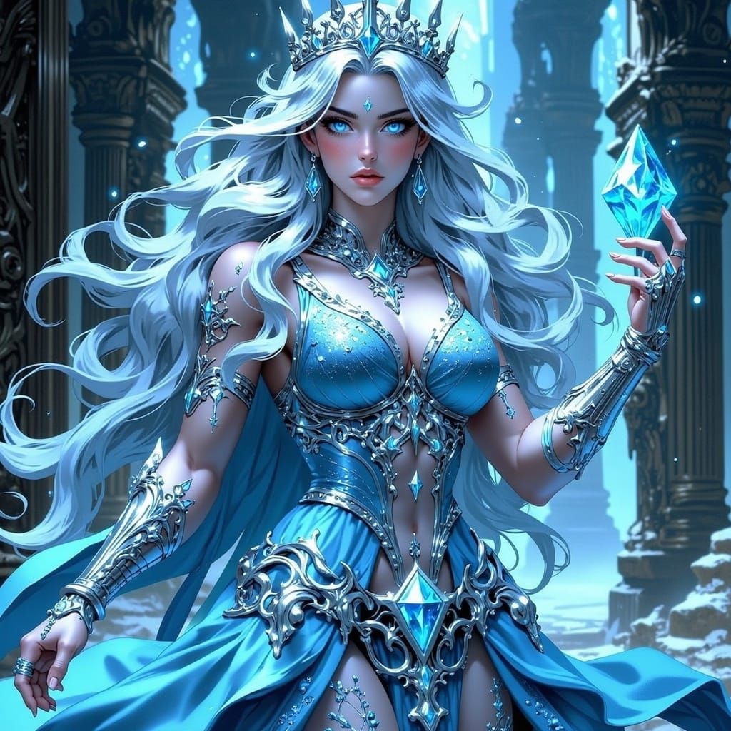 Majestic Crystal Empress in Crystalline Cavern