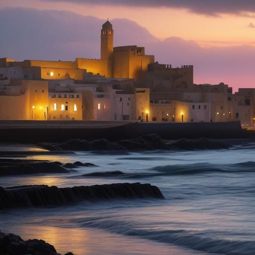 Essaouira Sunset in Vibrant HDR Style