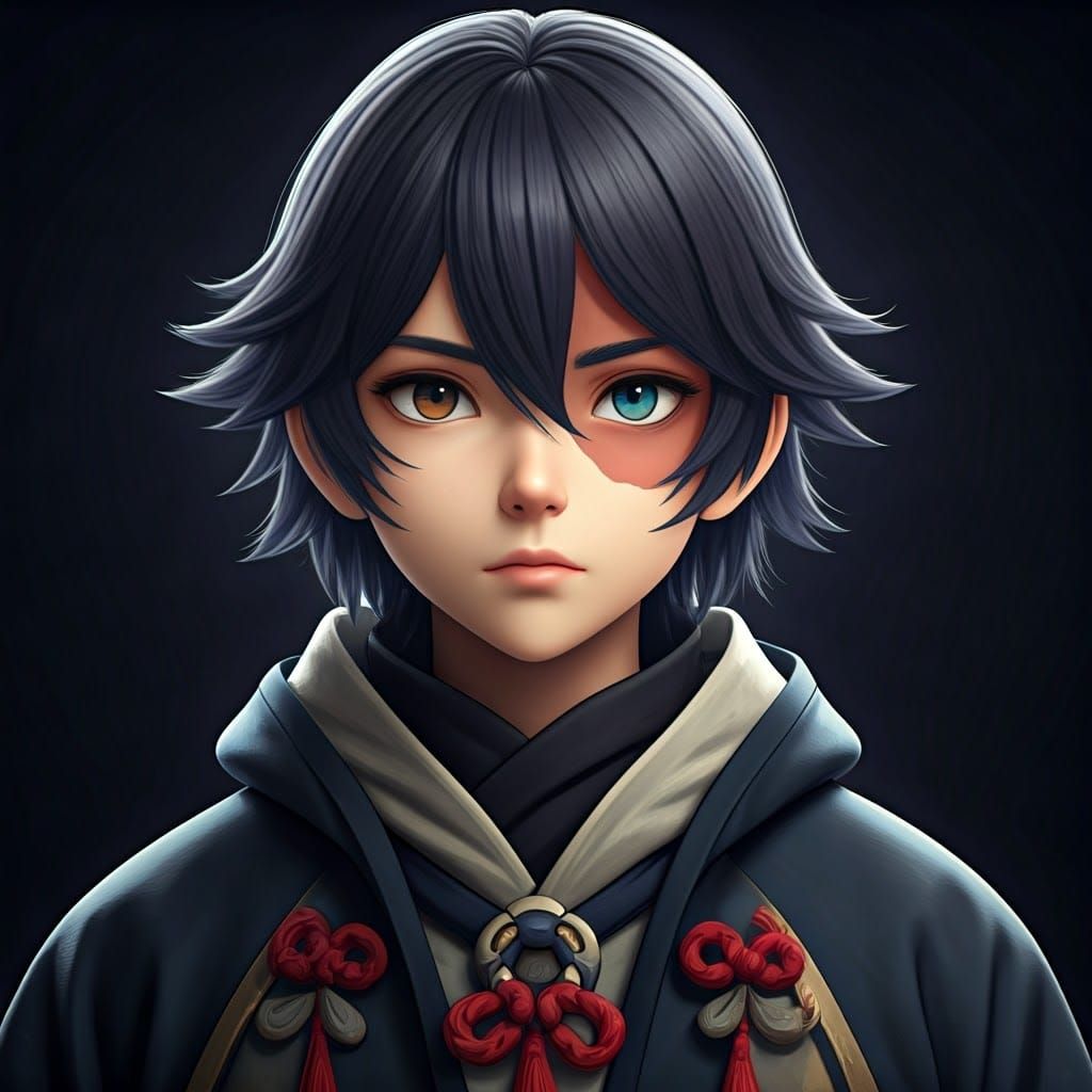 Surreal Anime Shoto Todoroki Concept Art in 8K Resolution