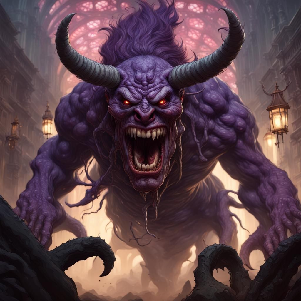 Grotesque Monster Army in Dark Fantasy Style