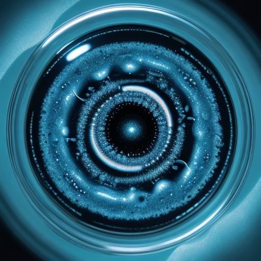 Microorganism in Petri Dish: Microscopic Macro Photography