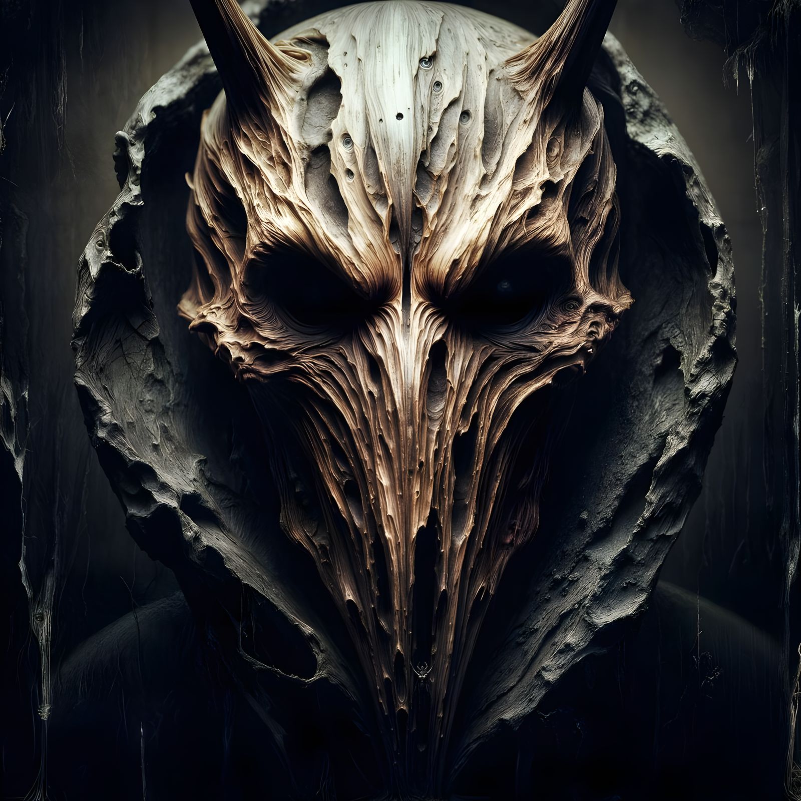 Horrifying Baba Yaga in Macabre Fairypunk Style