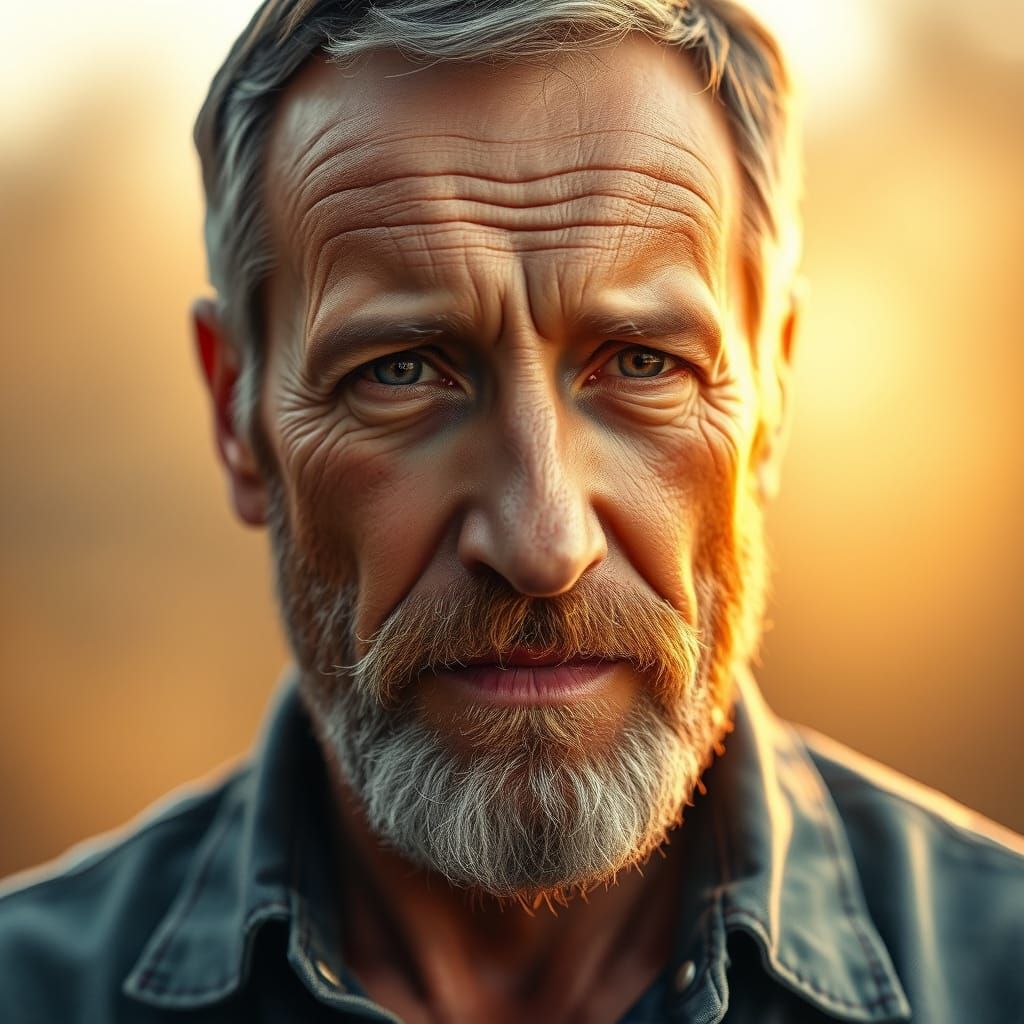 Hyper-Realistic Portrait in Soft Light Captured in Photoreal...