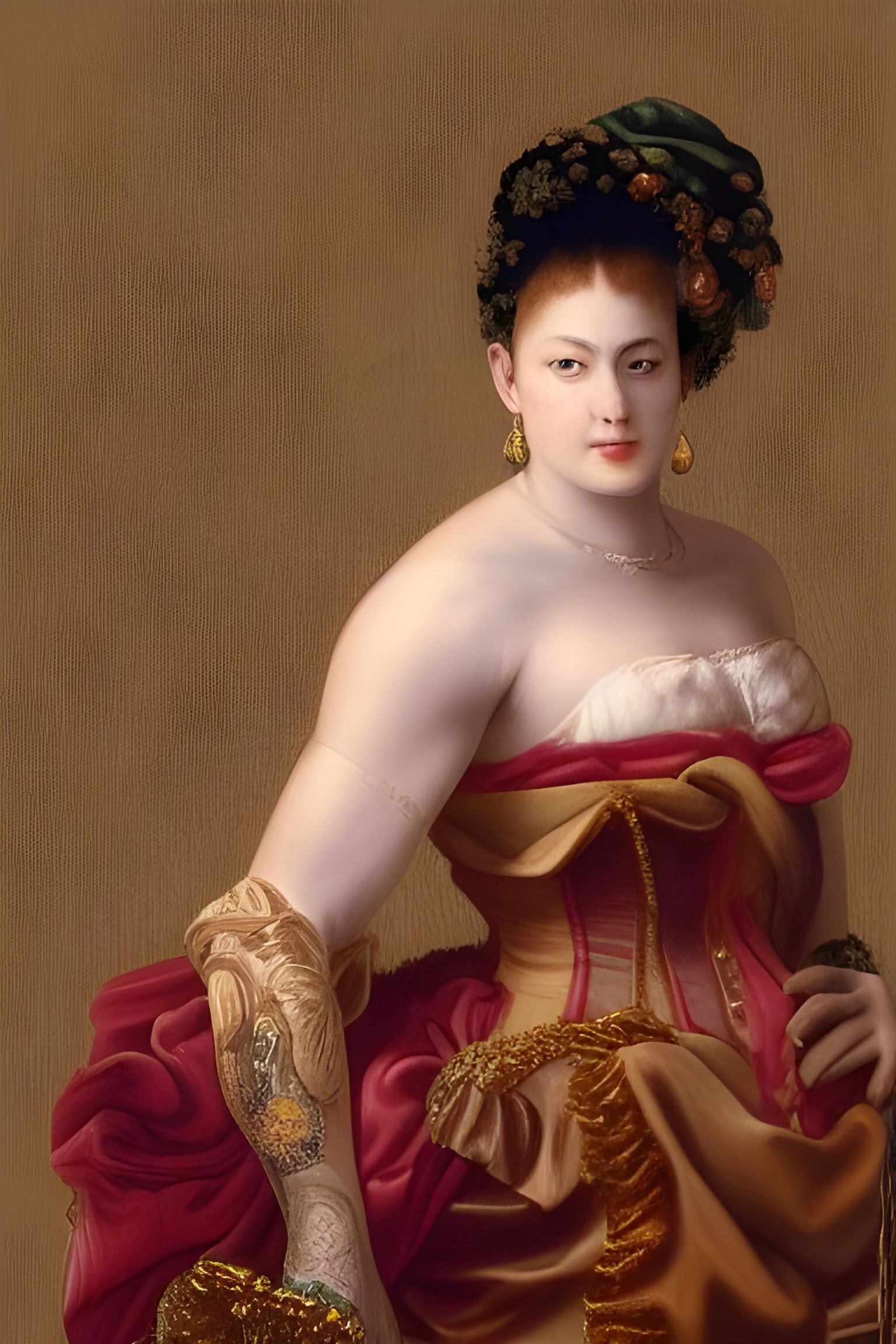 Baroque Noblewoman: Zarya in the Style of Old Masters