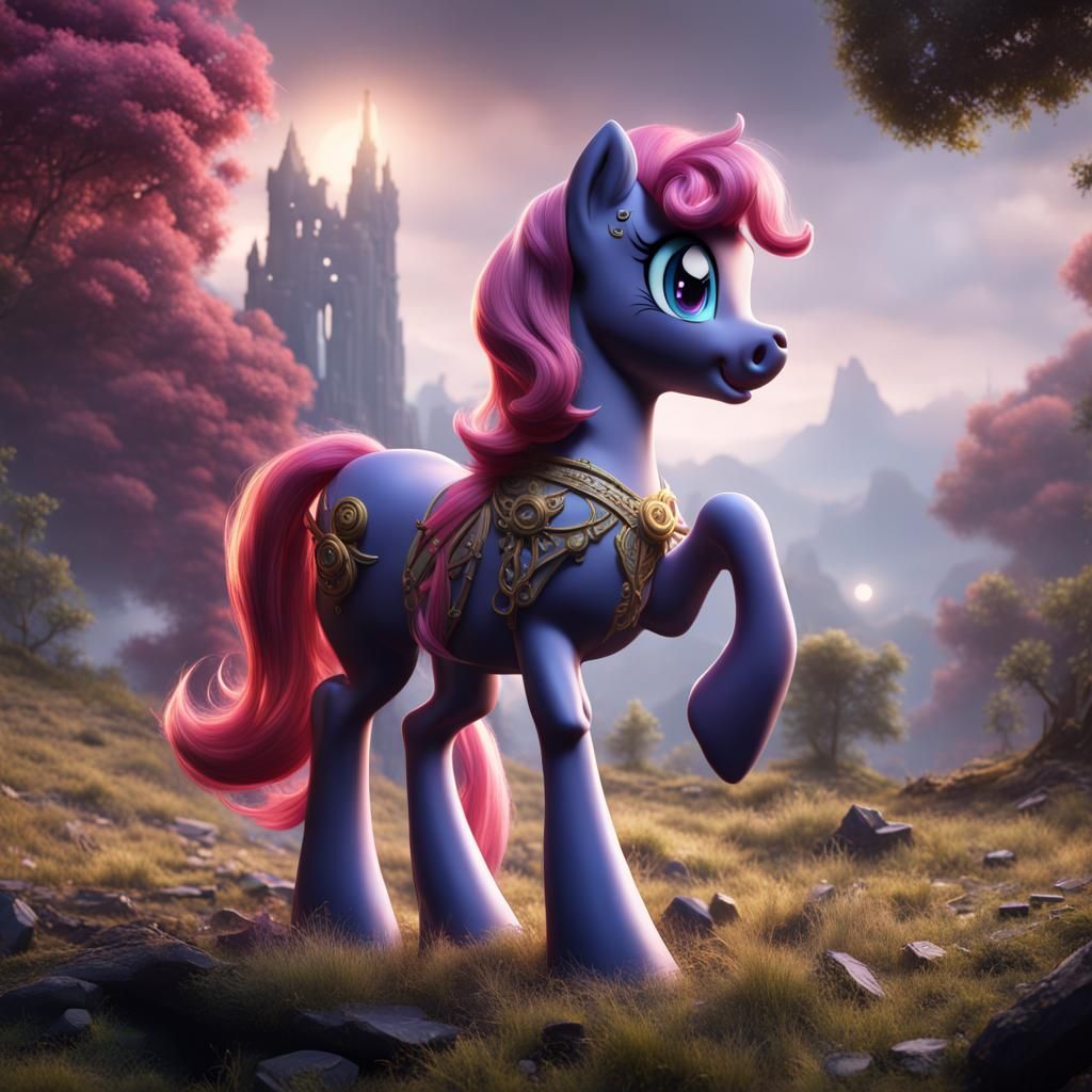 Detailed Matte Painting of My Little Pony