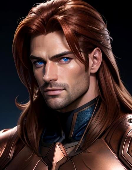 Hyperrealistic Photo of Handsome Man with Copper Hair