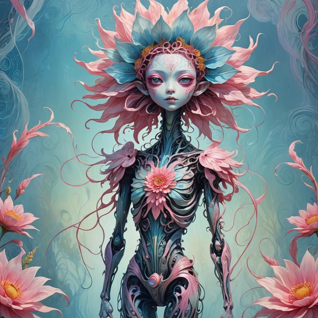 Ethereal Plant Creature in Fauvist Style