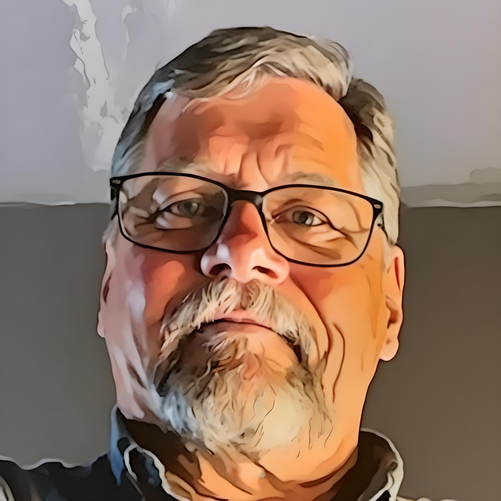 Powerful Superhero in HDR, Grunge Style