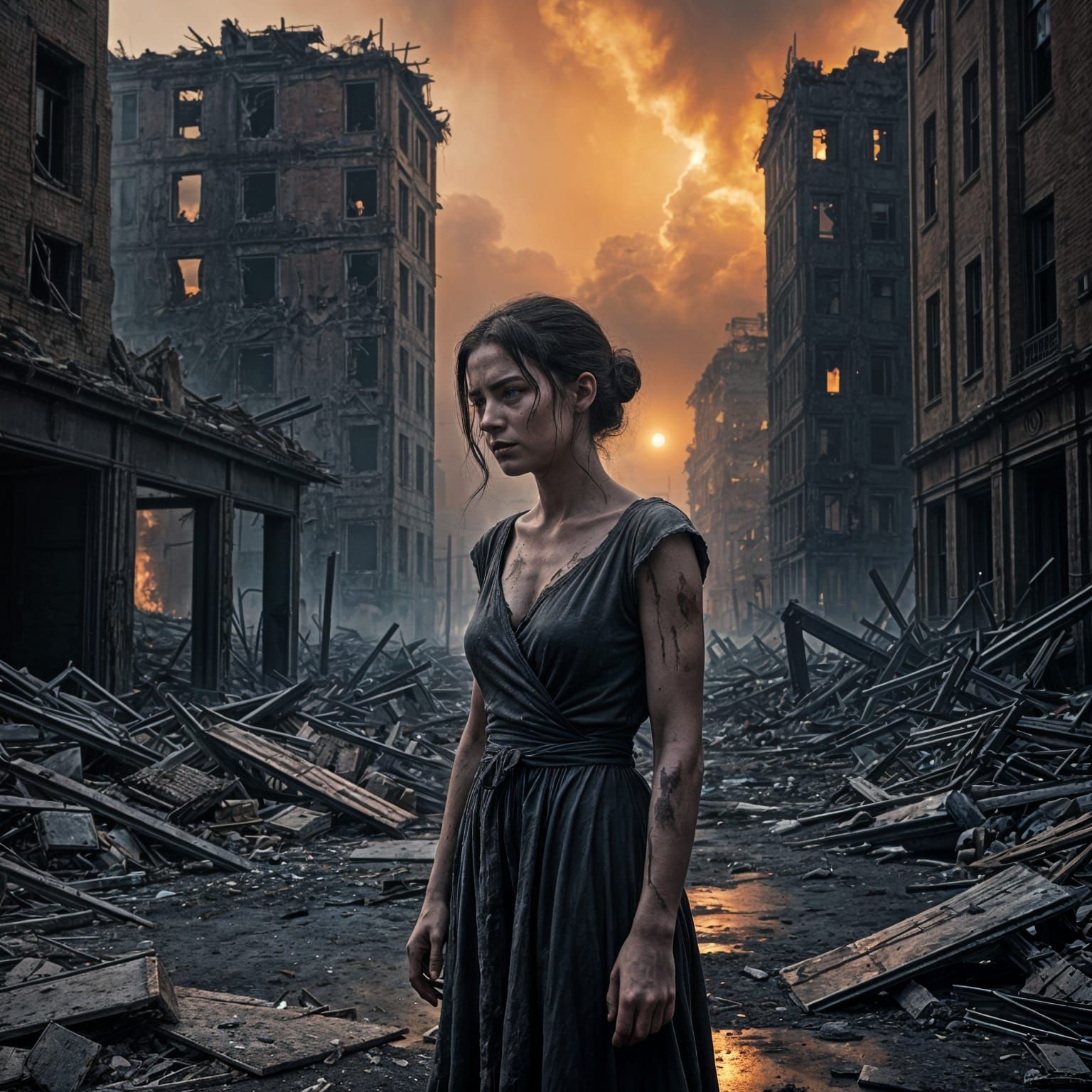 Despair in the Ruins of War