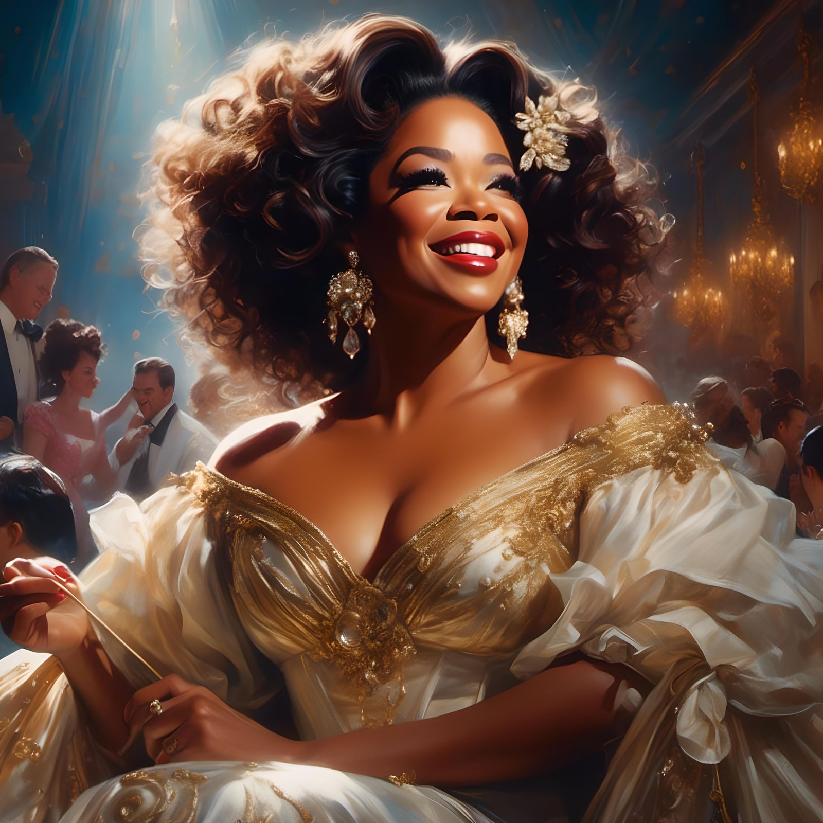 Oprah as Opera Singer, Digital Portrait