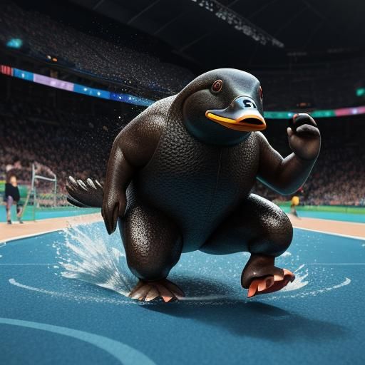 Duck billed platypus Olympics Olympics Wrestling begun to a ...