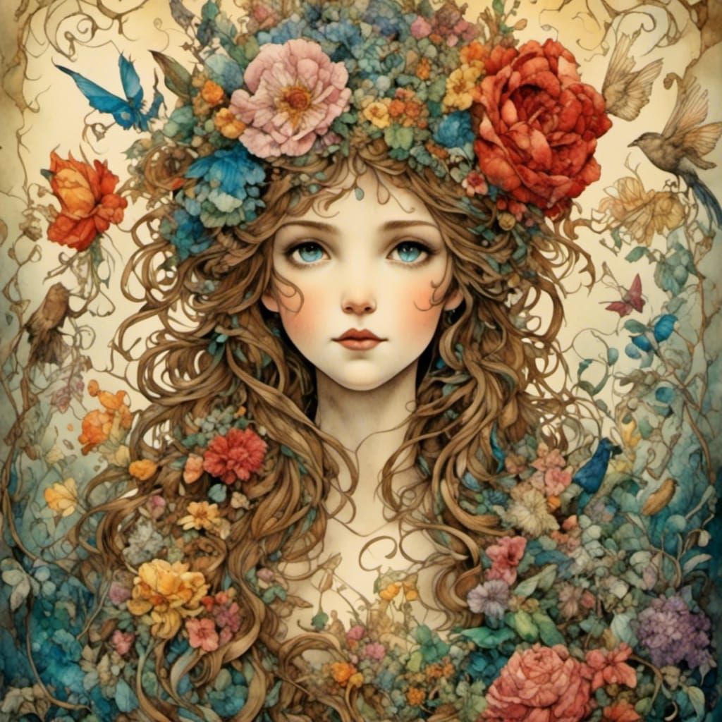 Beauty and Beast Portrait in Professional Photography Style