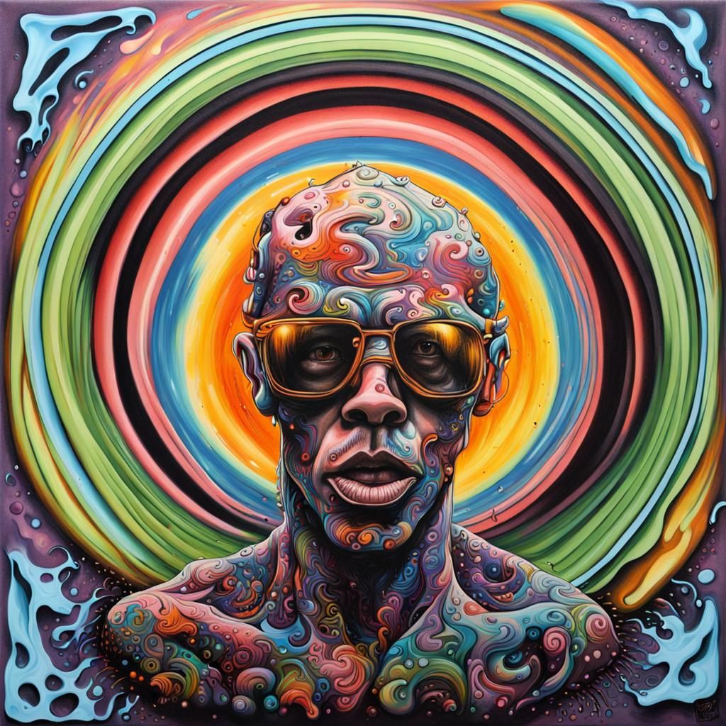 Colorful Graffiti Art with Melting Paint Effect