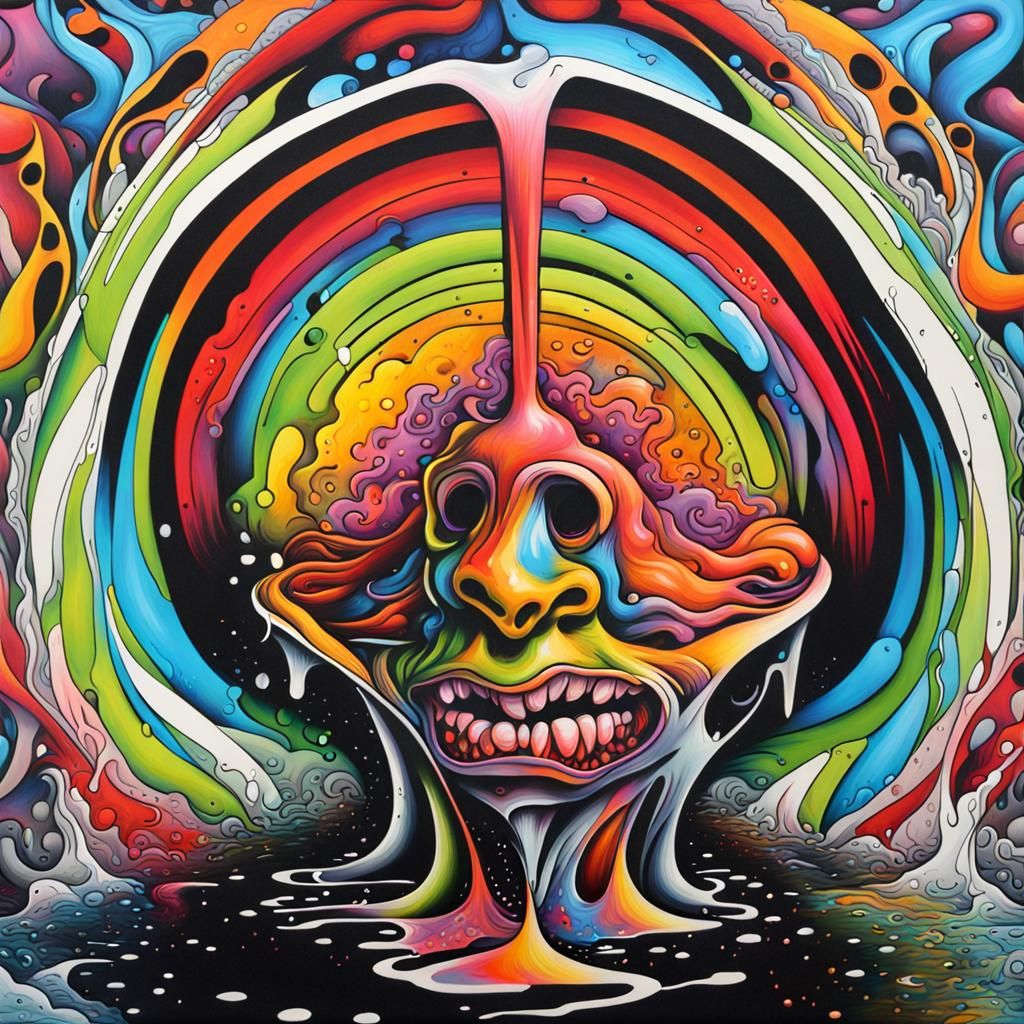 Graffiti Art Featuring Chuck in Ultra Detailed Style