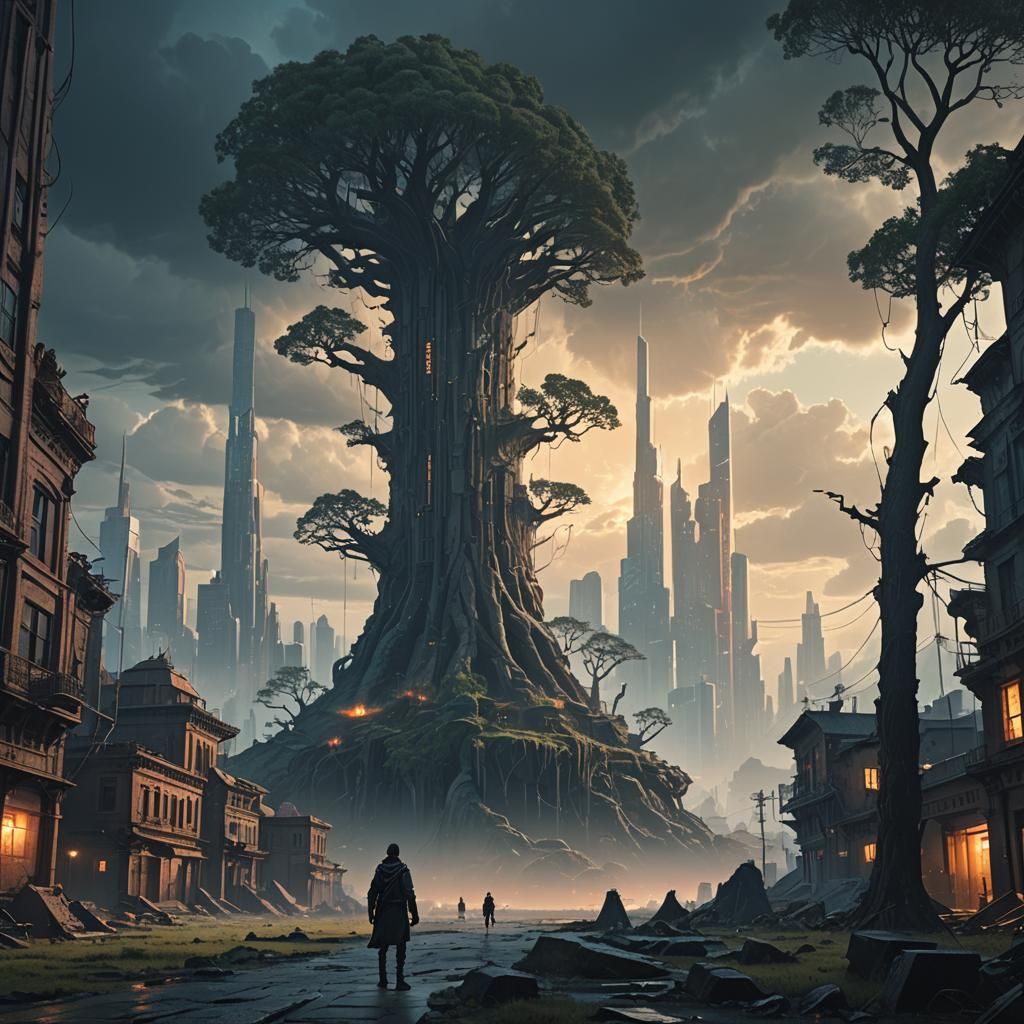 Epic Ancient City Digital Matte Painting