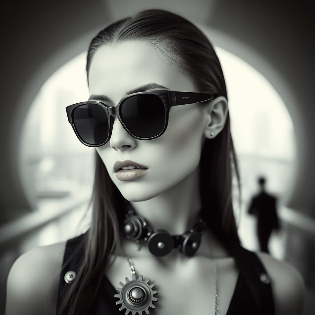 Steampunk Goddess in Ethereal White