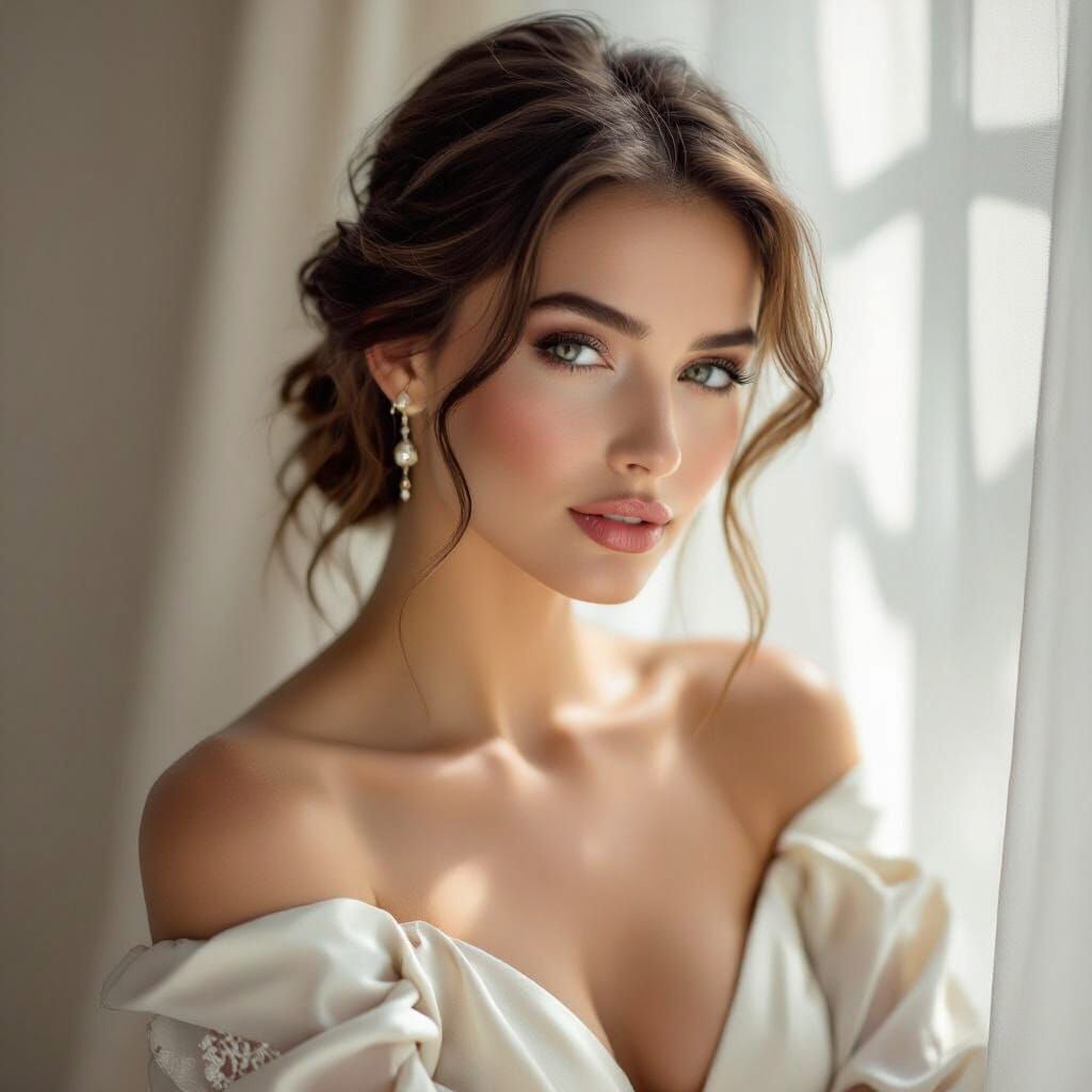 Elegant Woman in Fine Art Photography Style